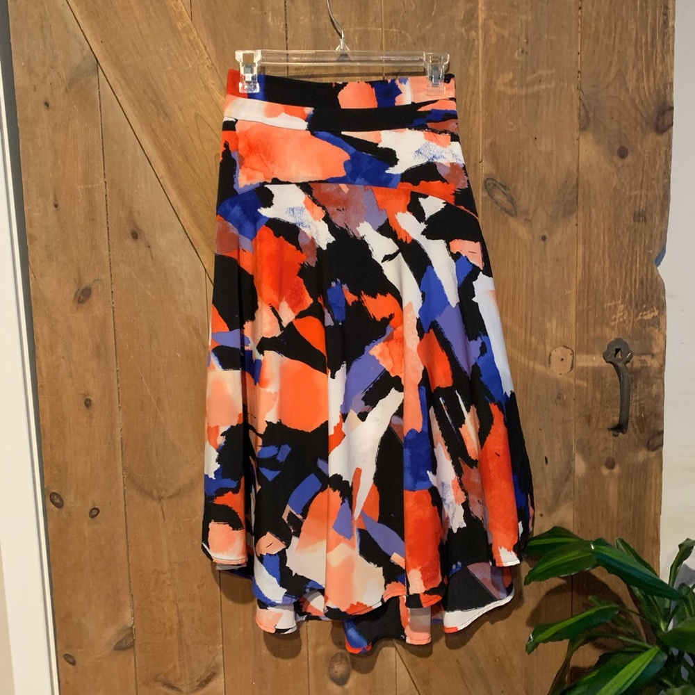 DKNY High low Geometric Skirt